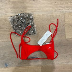 Boutine LA Split Top in Rose Red